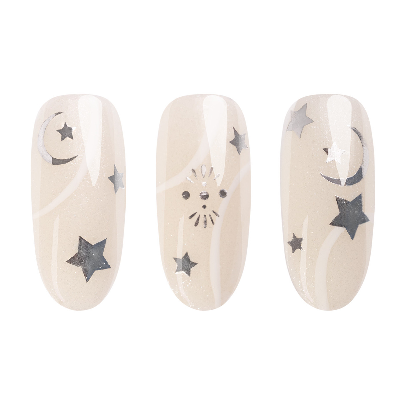 Nail Sticker 05 ASTRO SILVER