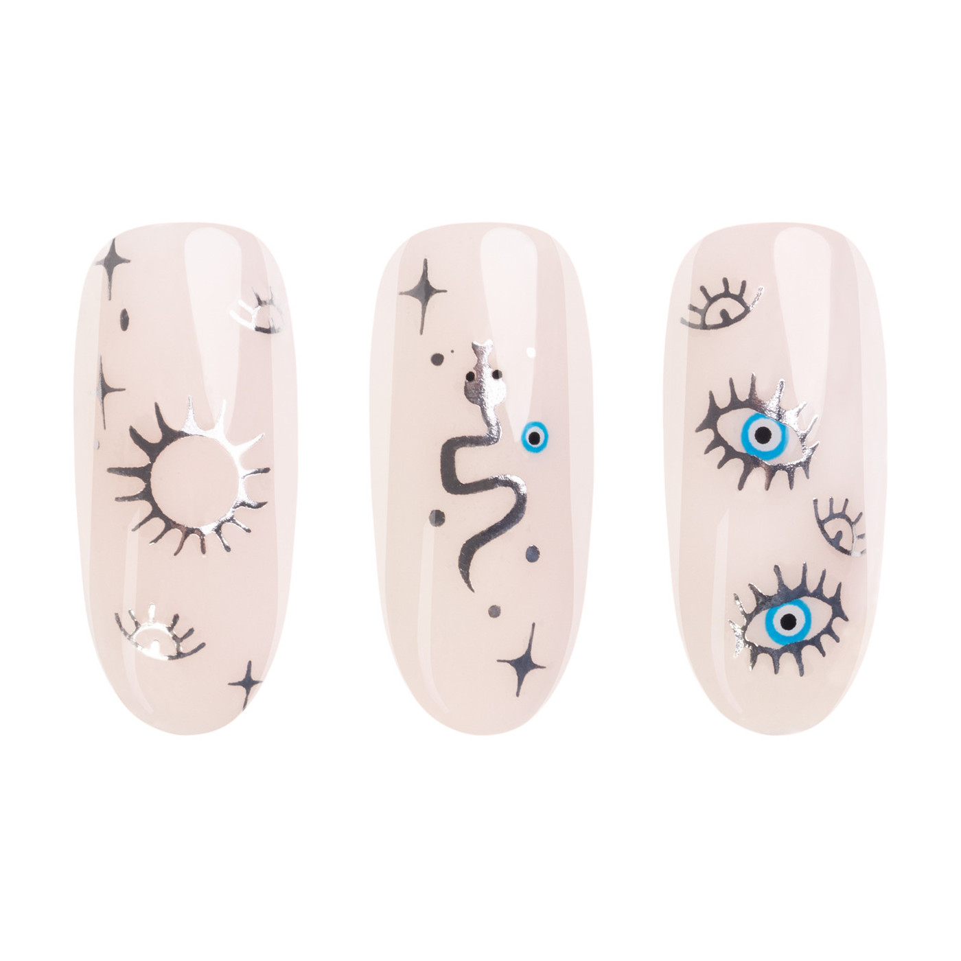 Nail Stickers Boho Silver Nail Stickers Boho Silver