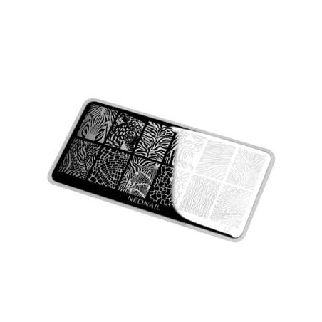 Stamping Platte 12 mit Tiermustern im Safari Look kaufen
