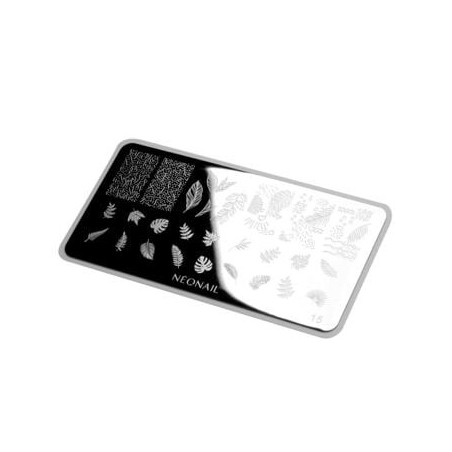 Stamping Platte 15 mit Blattmotiven kaufen
