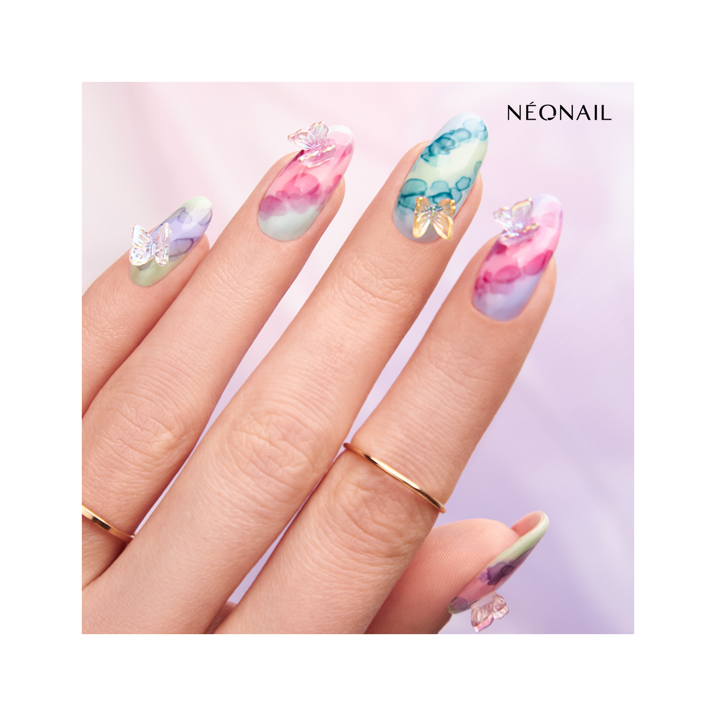3D Butterfly Nail Art