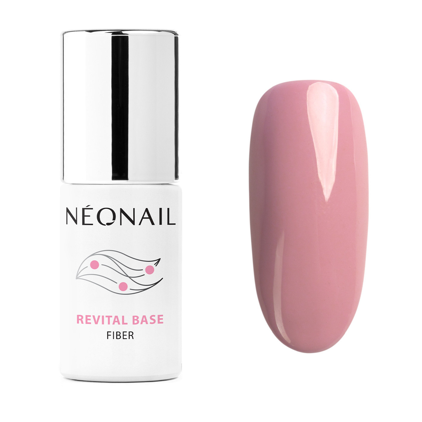 UV Nagellack 7,2 ml - Revital Base Fiber Warm Cover