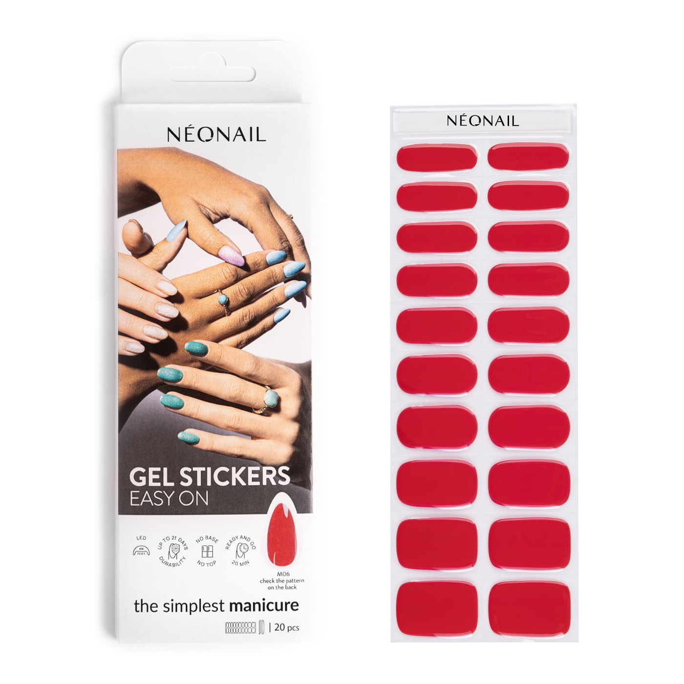 GEL STICKERS EASY ON M06 Rot- kaufen