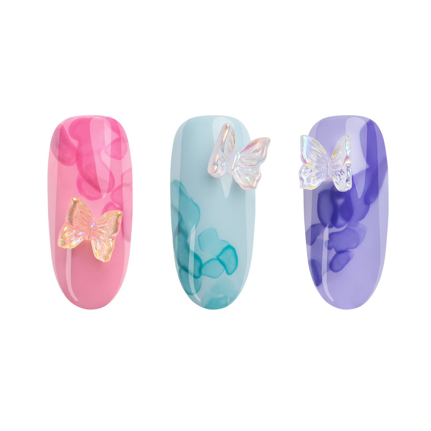 3D Butterfly Nail Art