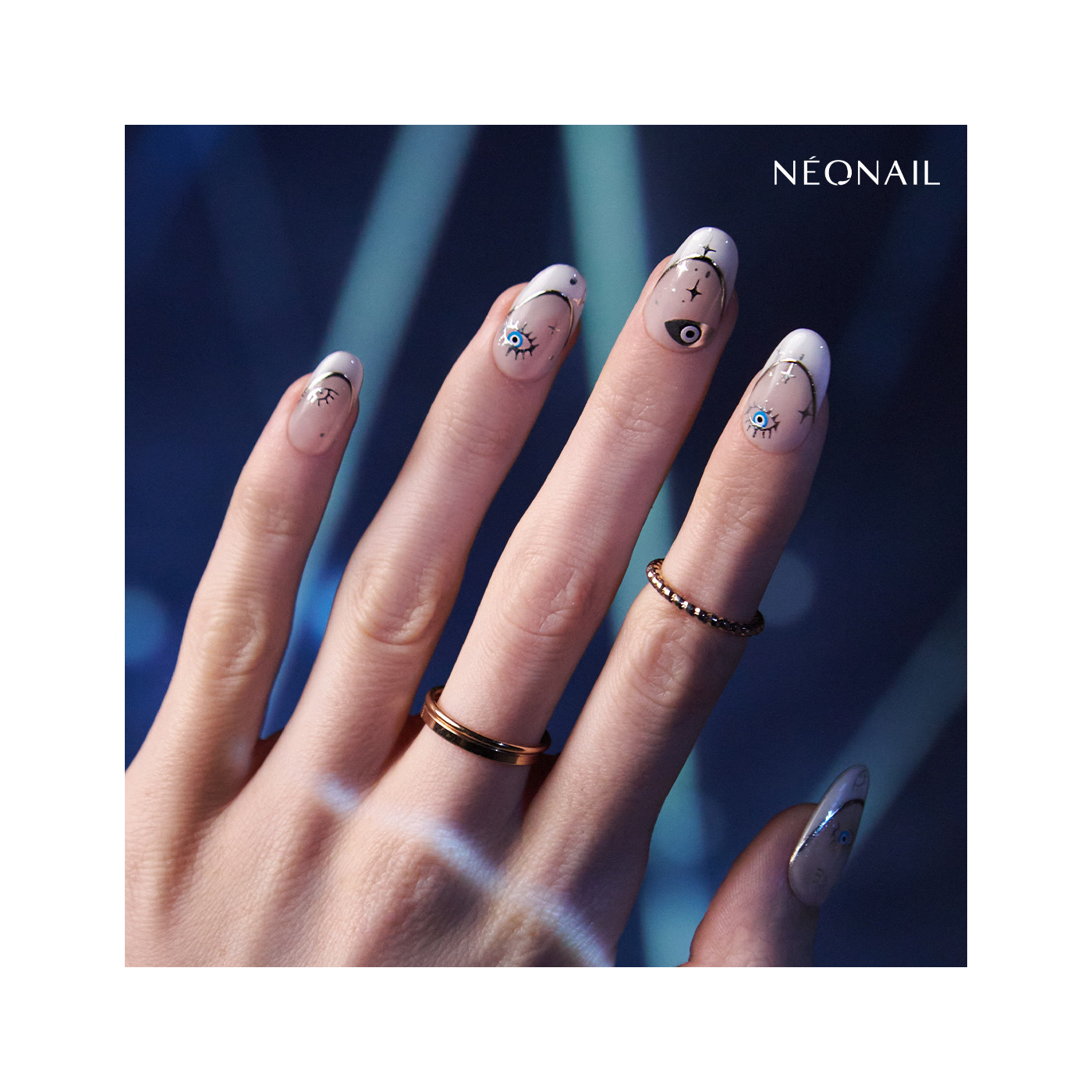 Nail Stickers Boho Silver