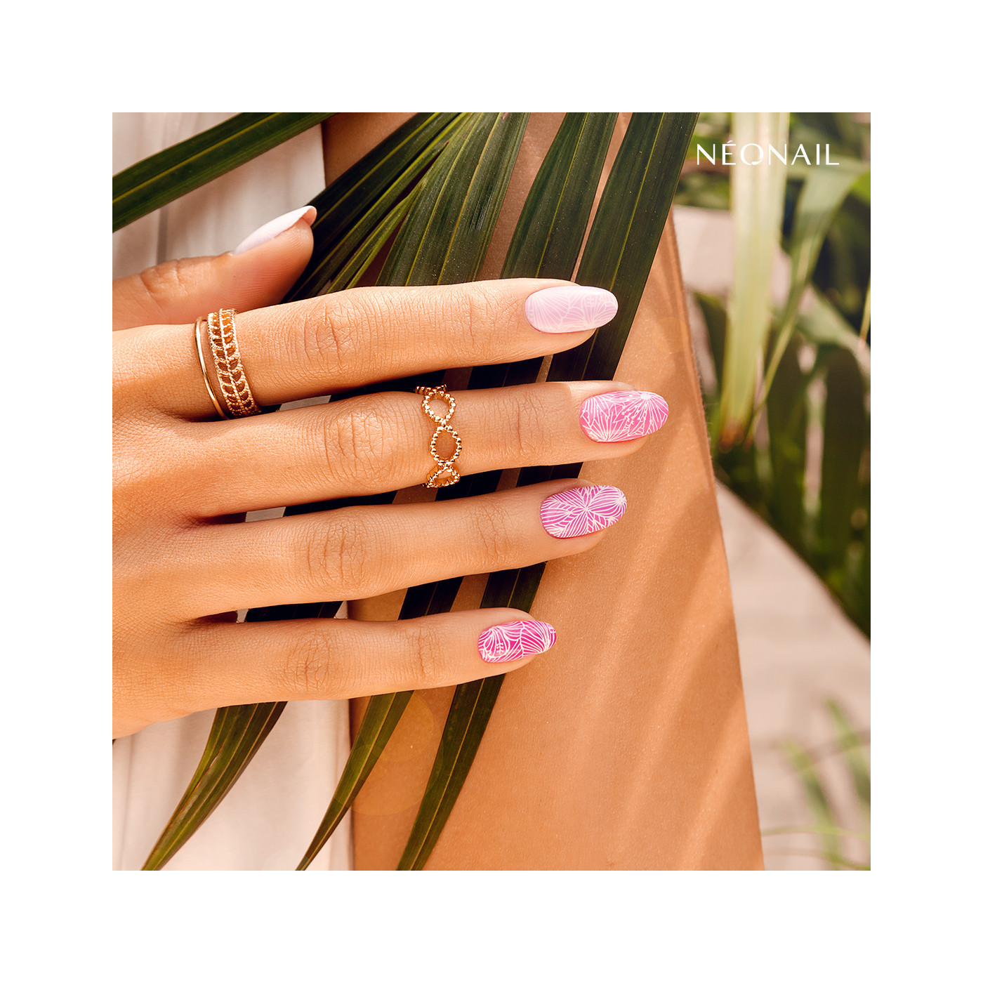 Stempelschablone f&uuml;r Nageldesign 12 mit Tiermustern im Safari Look kaufen