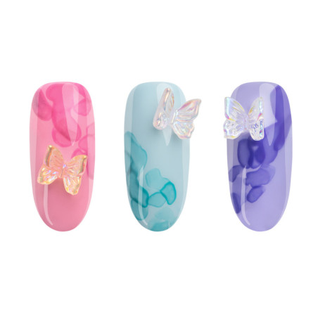 3D Butterfly Nail Art