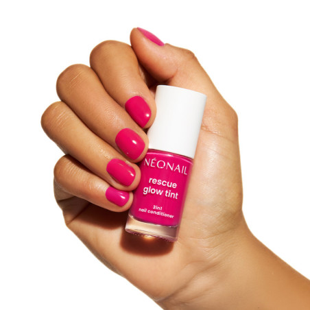 Rescue Glow Tint 3in1 Nail Conditioner Magenta Pink