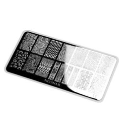 Stempelschablone f&uuml;r Nageldesign 11 mit Tiermustern im Safari Look kaufen