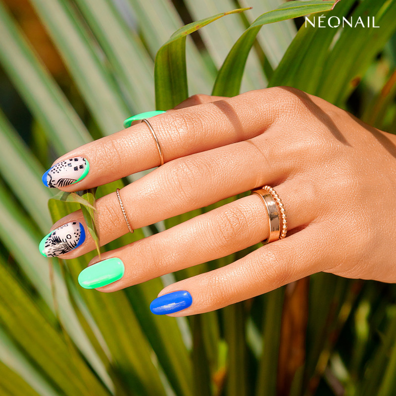 Stempelschablone f&uuml;r Nageldesign 11 mit Tiermustern im Safari Look kaufen