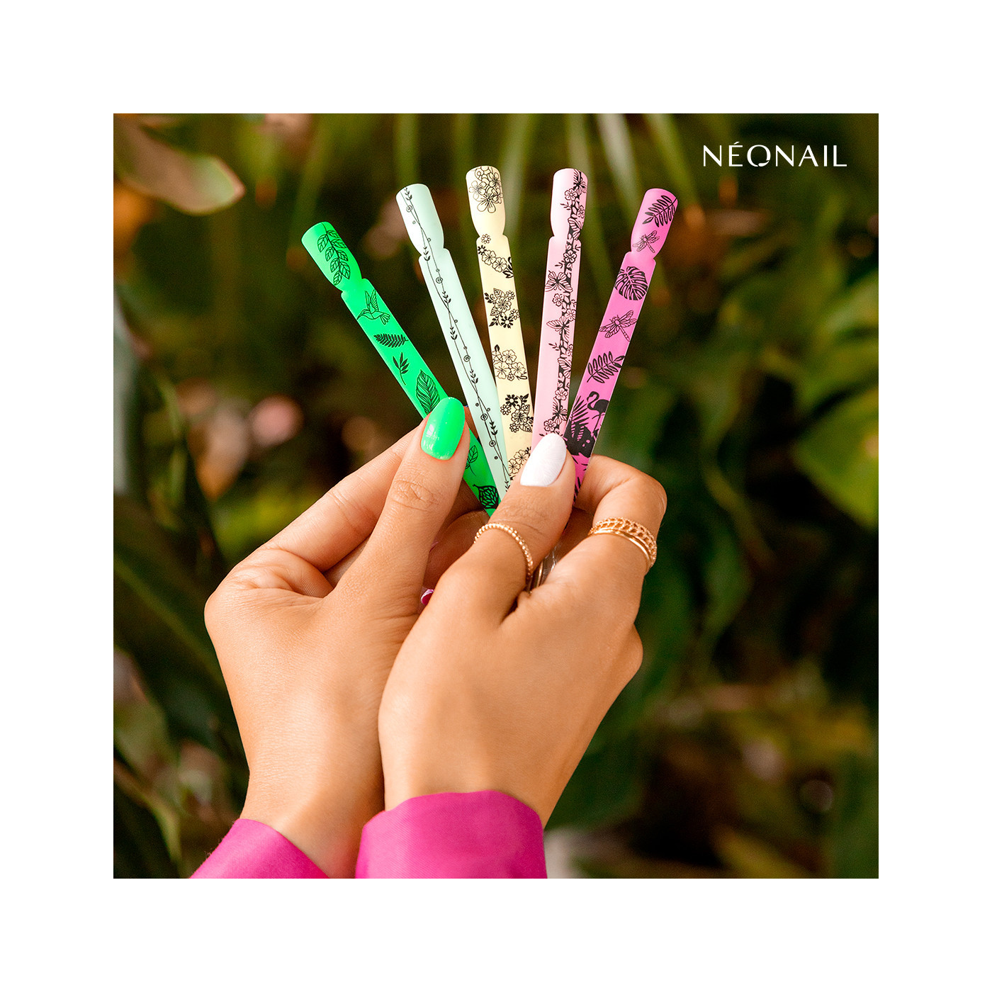 Stempelschablone f&uuml;r Nageldesign 16 mit Sommermotiven kaufen