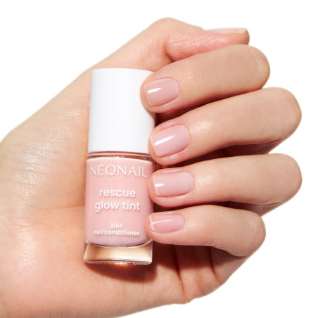 Rescue Glow Tint 3in1 Nail Conditioner Peachy Nude