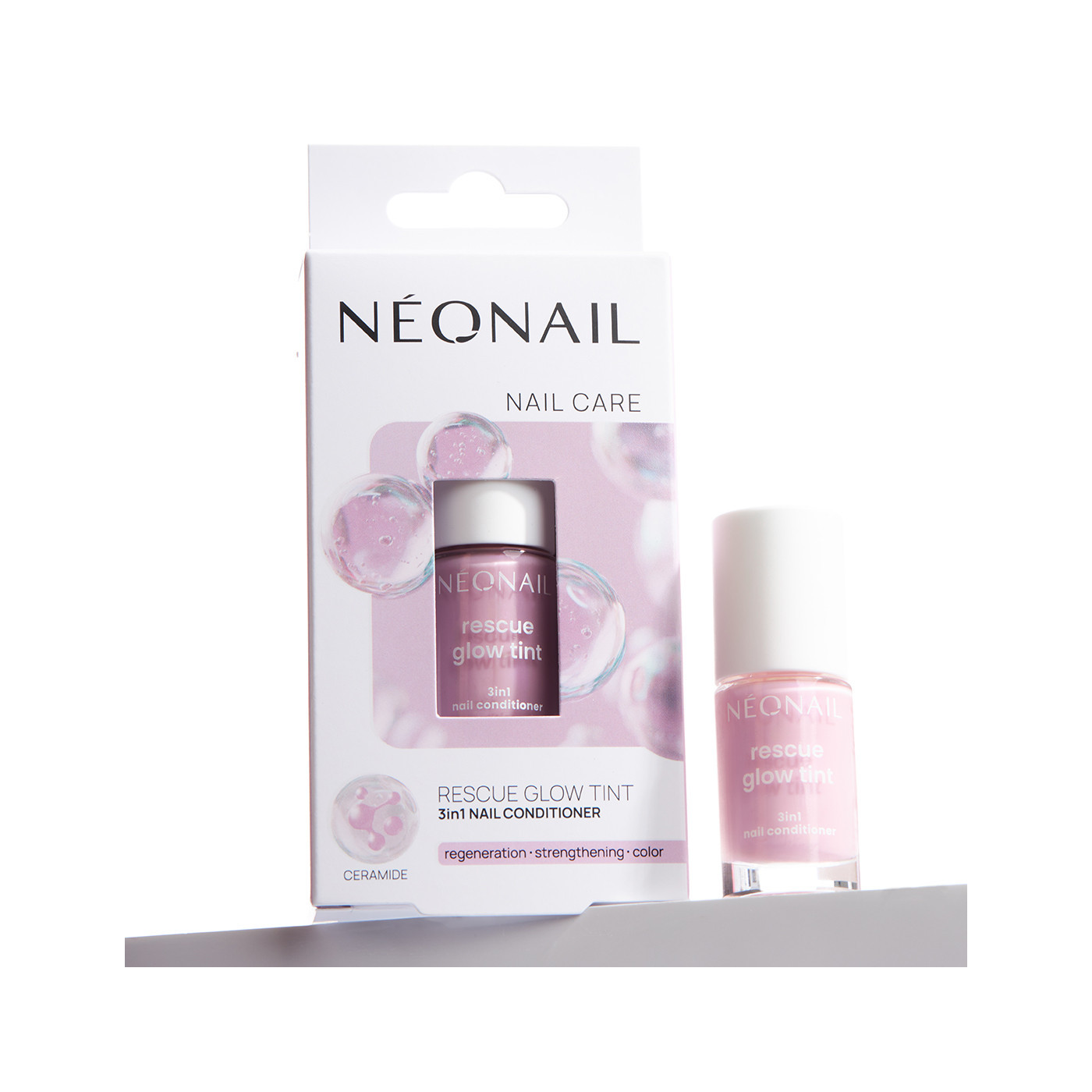 Rescue Glow Tint 3in1 Nail Conditioner Glitter Violet