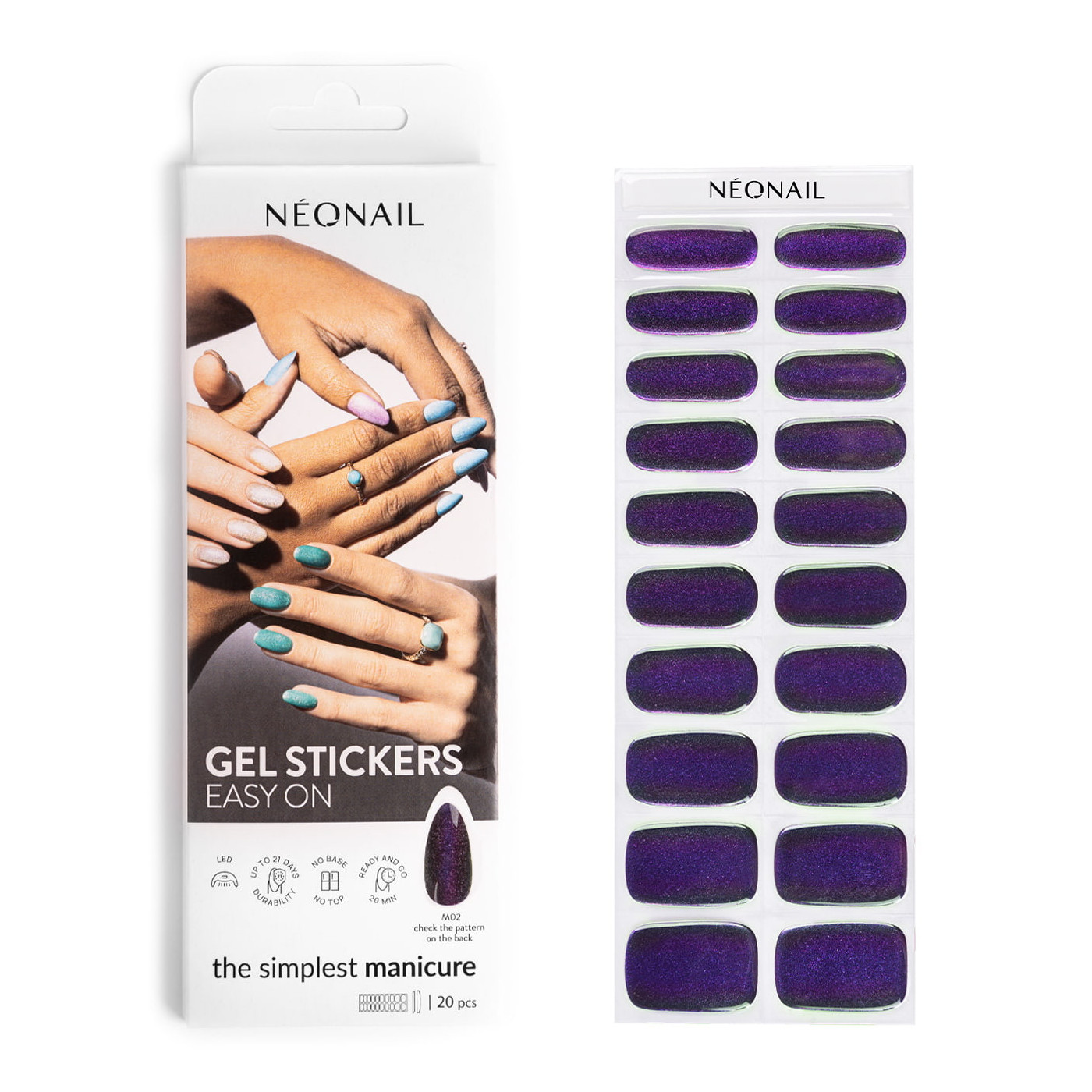 GEL STICKERS EASY ON M02 Violett- kaufen