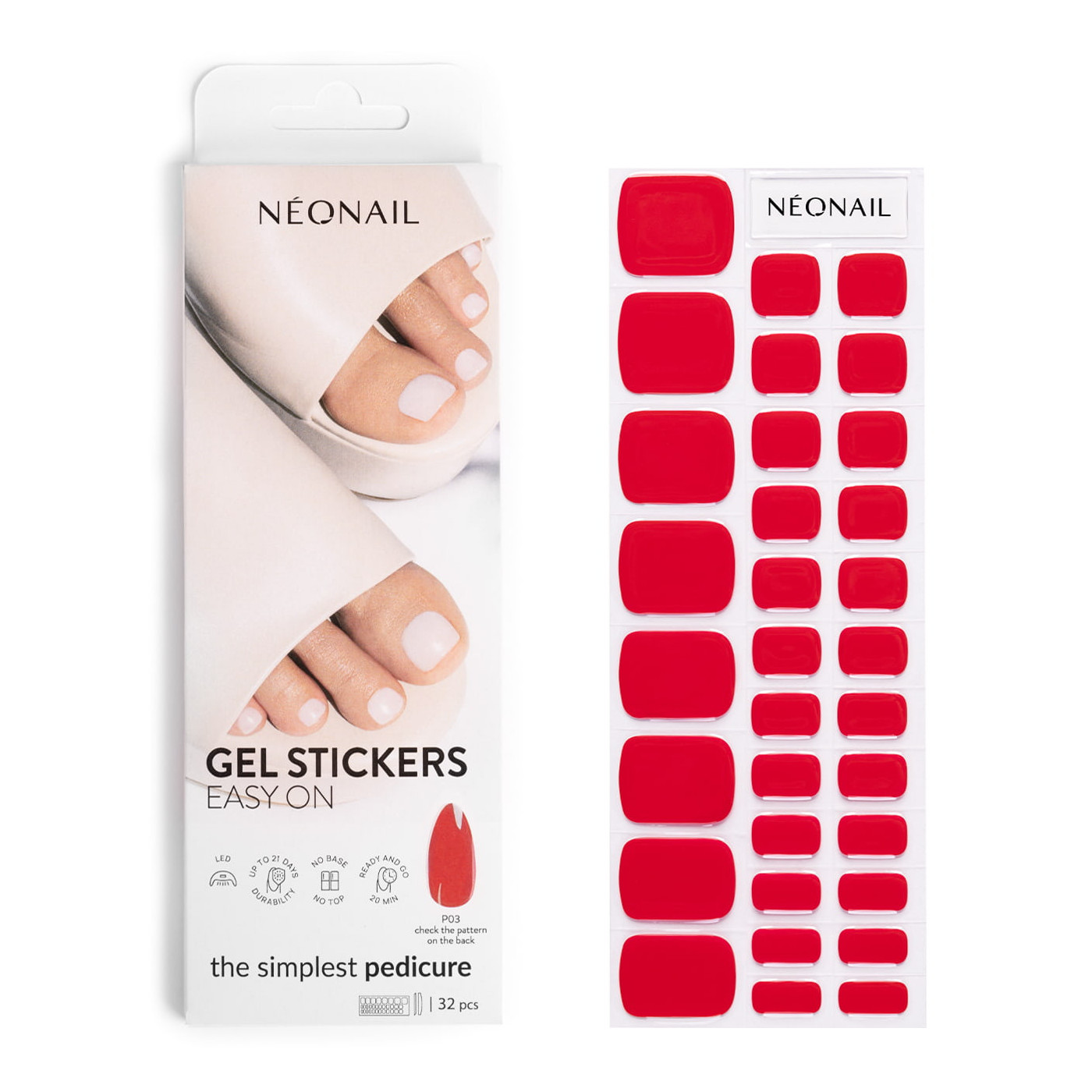 GEL STICKERS EASY ON P03 Rot- kaufen