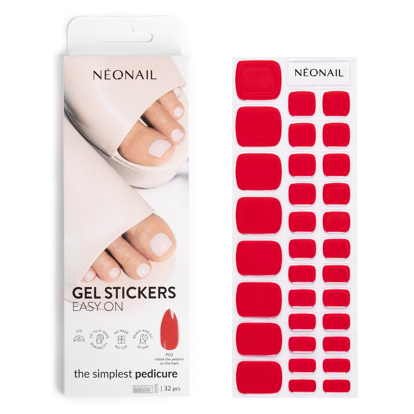 Neonail Rot Gel Stickers Easy On P03