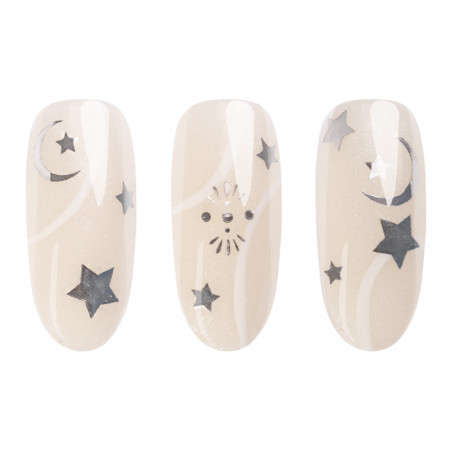 Nail Sticker 05 ASTRO SILVER