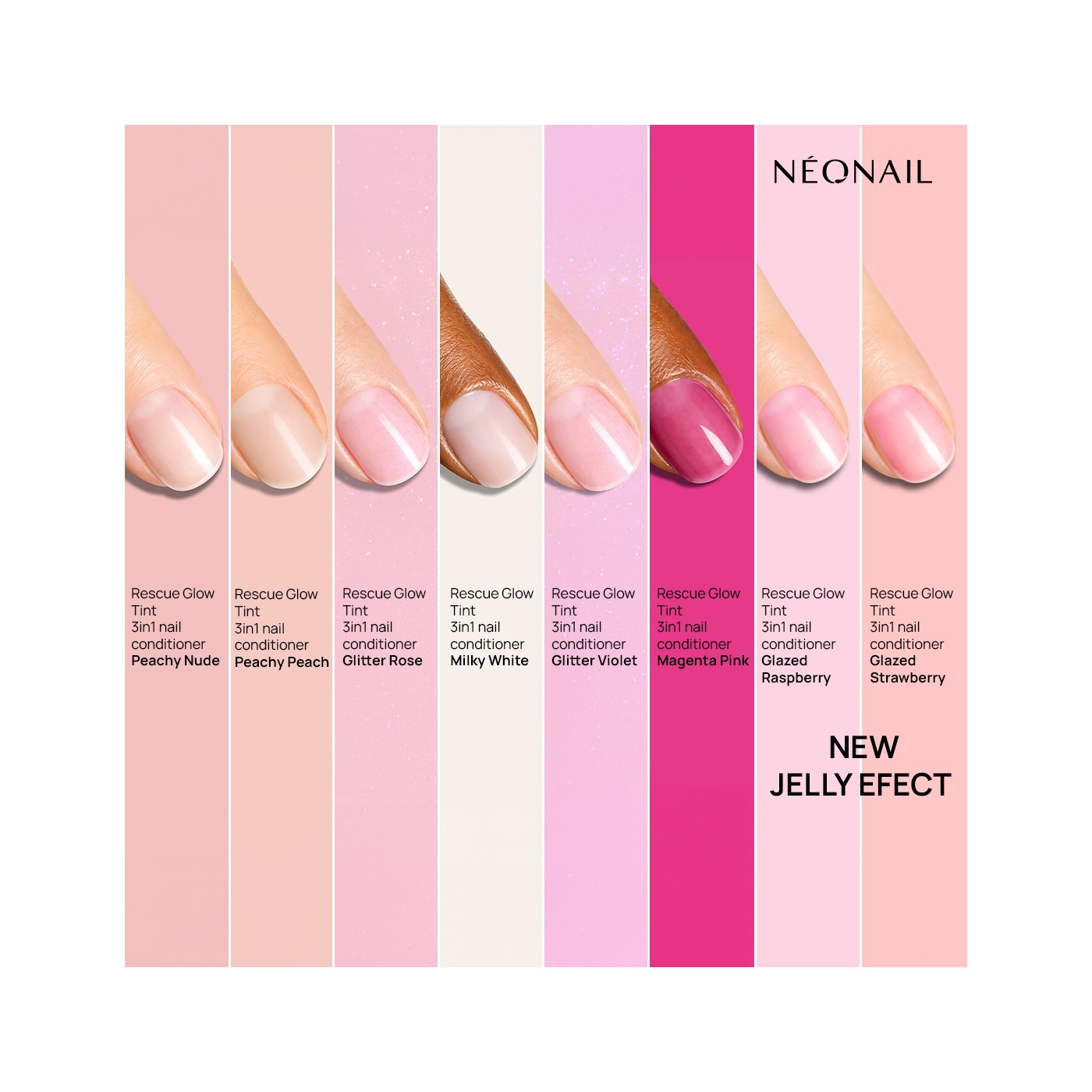 3in1 Nail Conditioner Rescue Glow Tint Glazed Strawberry