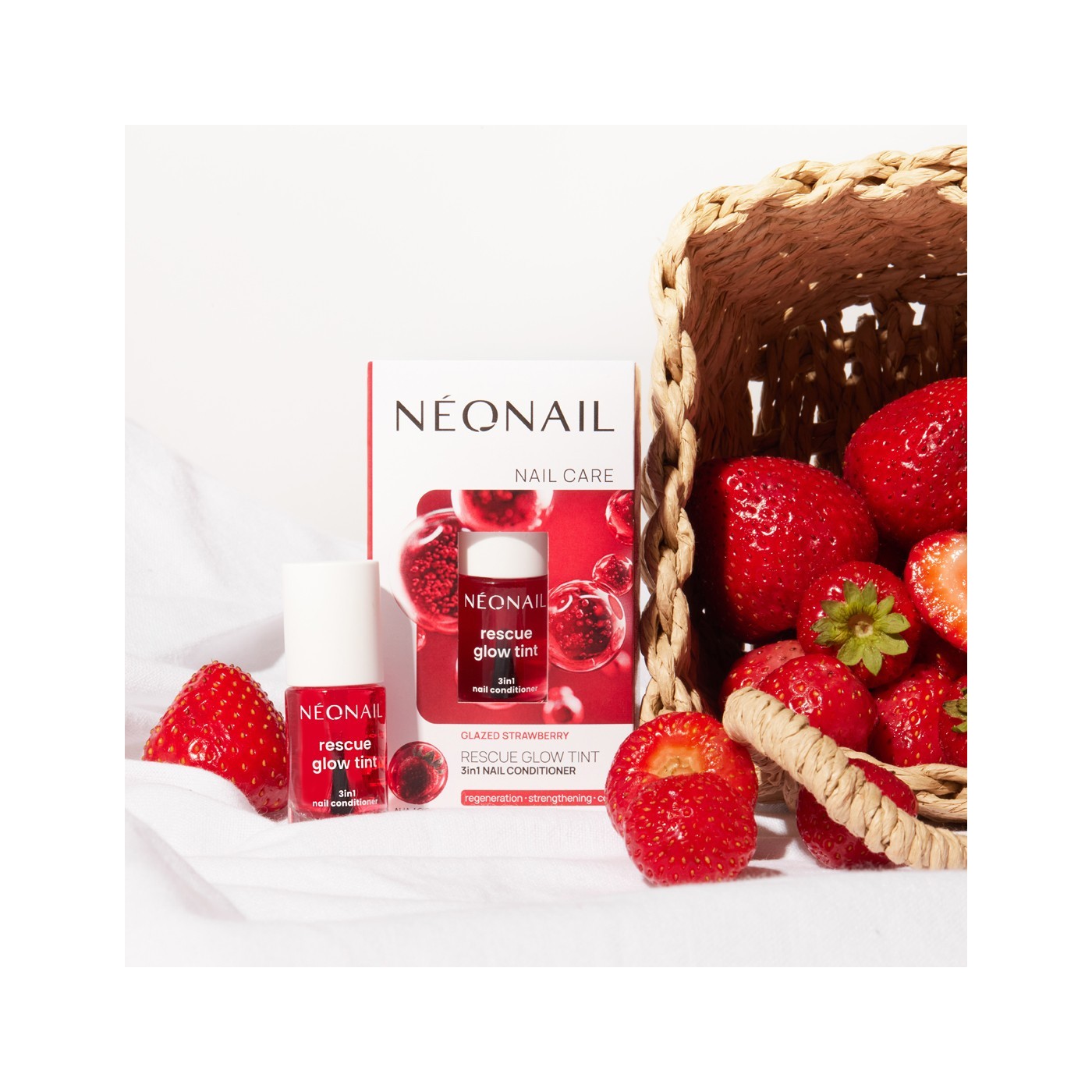 3in1 Nail Conditioner Rescue Glow Tint Glazed Strawberry