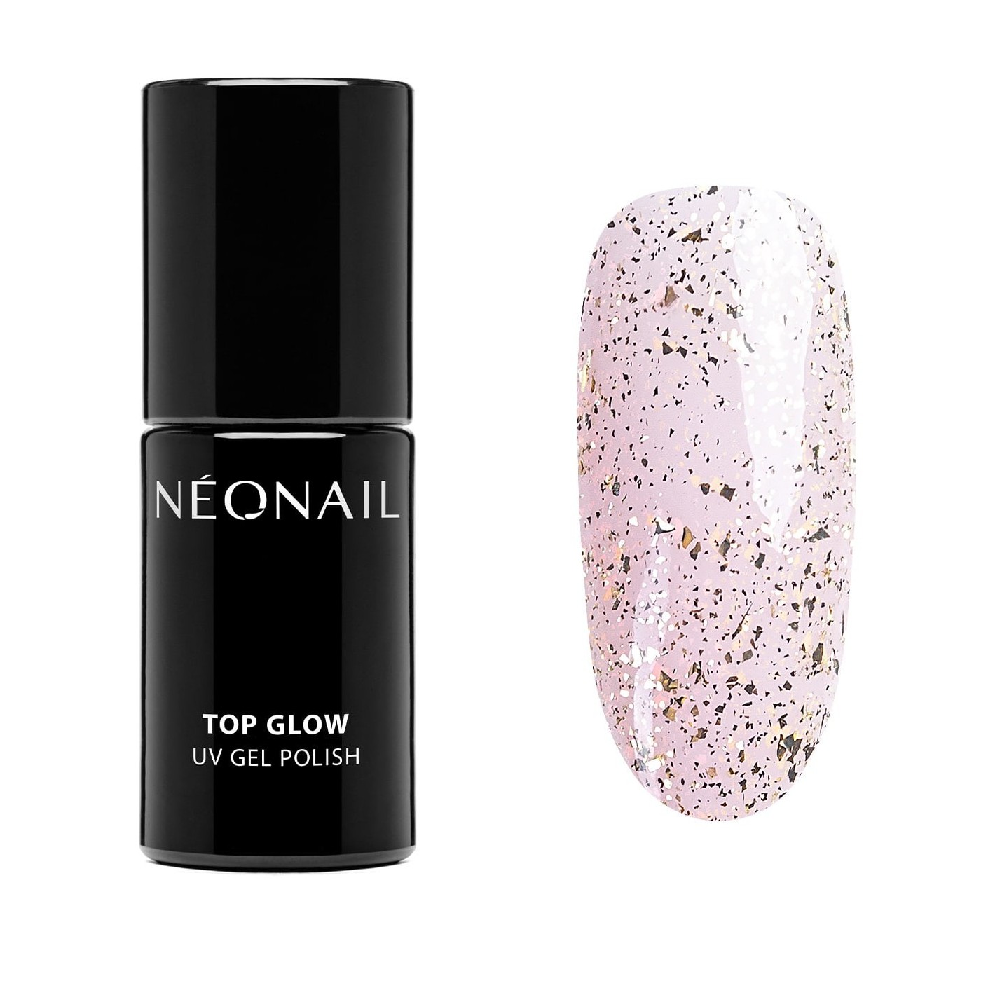 UV Nagellack 7,2 ml - Top Glow Gold Flakes | NEONAIL