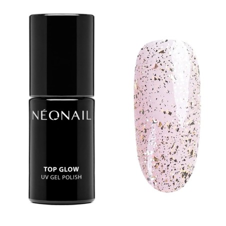 UV Nagellack 7,2 ml - Top Glow Gold Flakes | NEONAIL