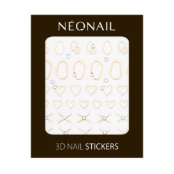 3D Nail Stickers Gold Abstract | NEONAIL