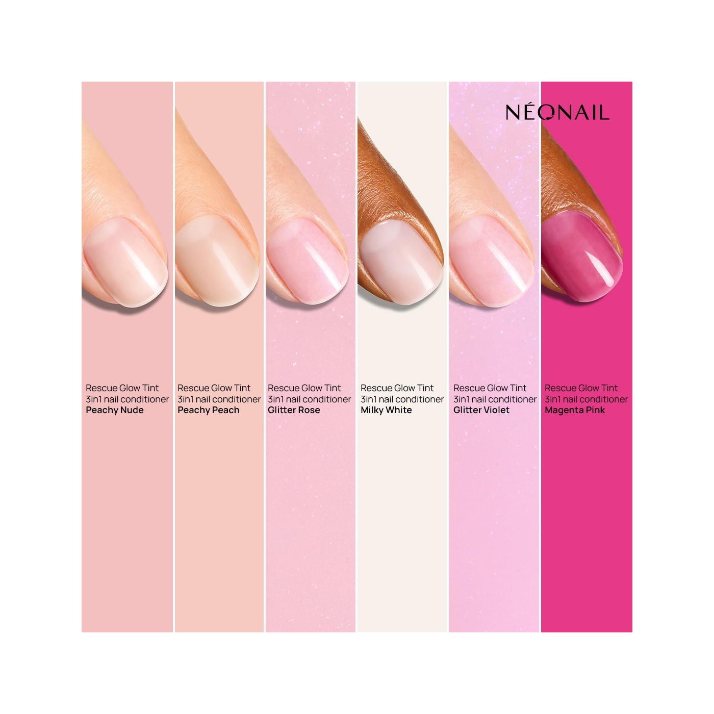 Rescue Glow Tint 3in1 Nail Conditioner Glitter Rose Rescue Glow Tint 3in1 Nail Conditioner Glitter Rose