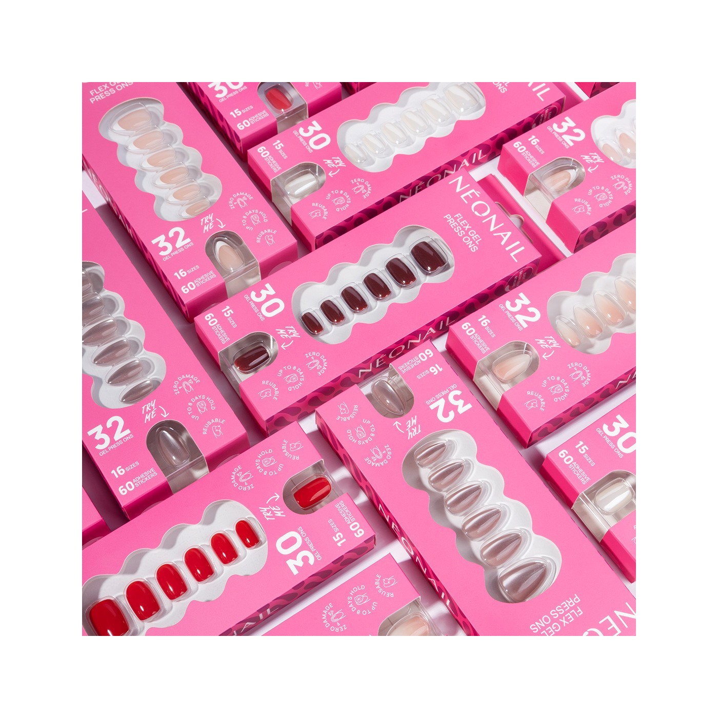 Flex Gel Press Ons 32 pc – Blush Cateye Medium Almond Flex Gel Press Ons 32 pc – Blush Cateye Medium Almond