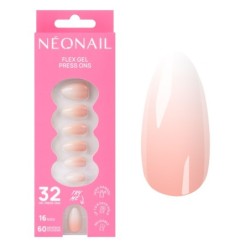 Flex Gel Press Ons 32 pc &ndash; Baby Boomer Rose Medium Almond | NEONAIL