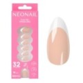 Flex Gel Press Ons 32 pc &ndash; Perfect French Medium Almond | NEONAIL