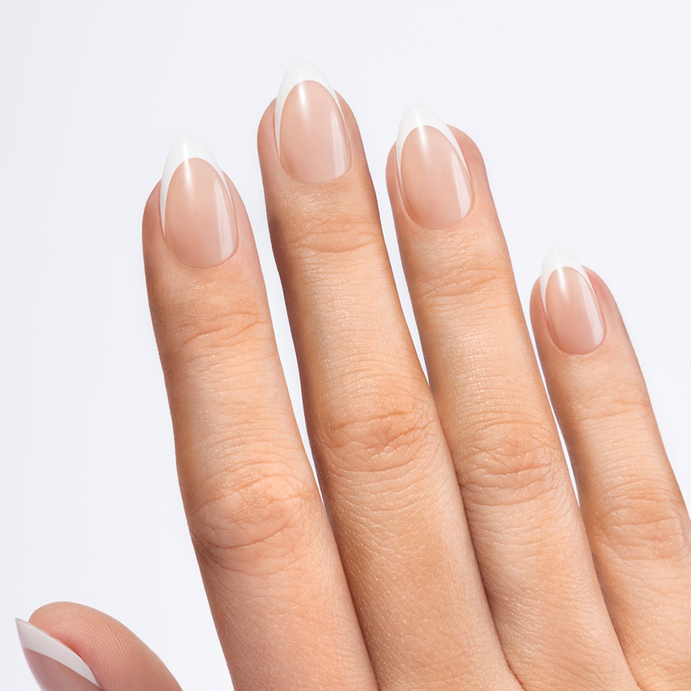 Flex Gel Press Ons 32 pc &ndash; Perfect French Medium Almond | NEONAIL