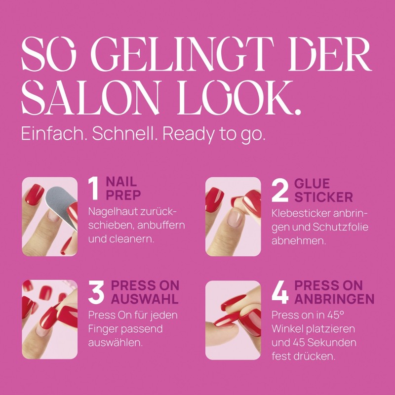 Flex Gel Press Ons 32 pc &ndash; Perfect French Medium Almond | NEONAIL