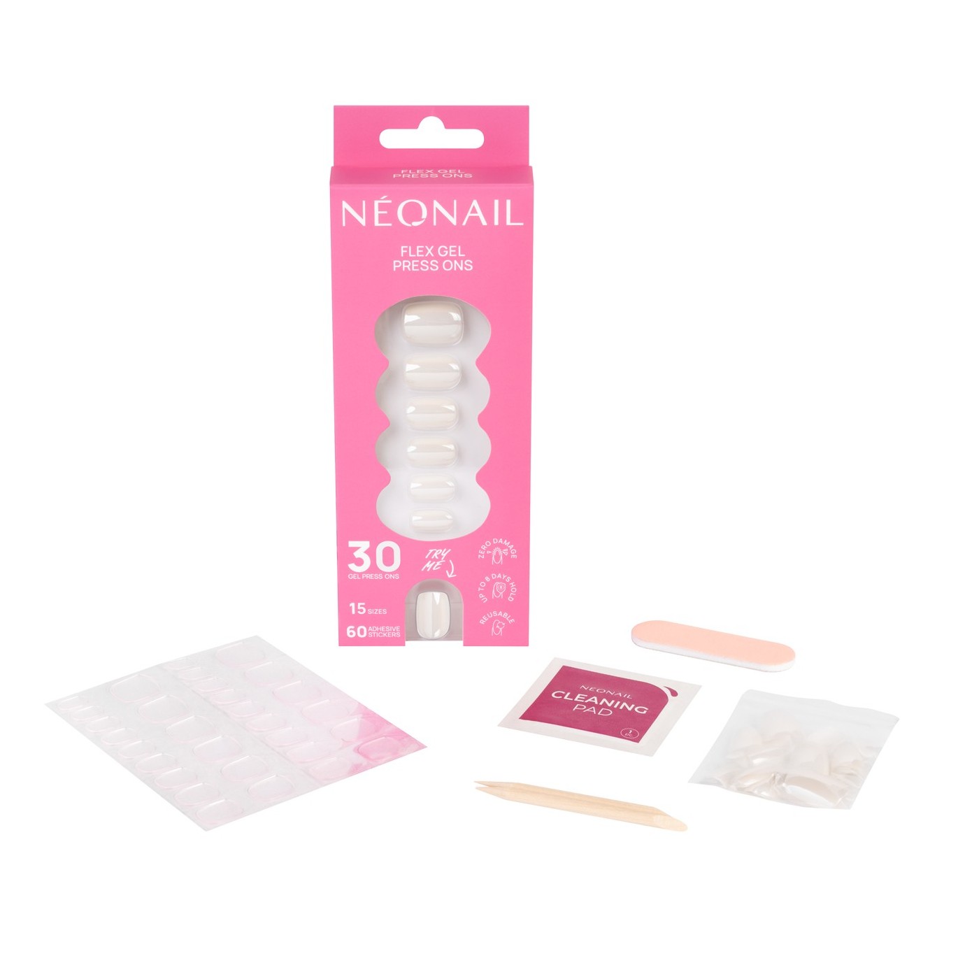 Flex Gel Press Ons 30 pc – Glazed Toffee Short Square | NEONAIL Flex Gel Press Ons 30 pc – Glazed Toffee Short Square | NEONAIL
