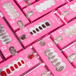 Flex Gel Press Ons 30 pc – Bold Red Short Square | NEONAIL Flex Gel Press Ons 30 pc – Bold Red Short Square | NEONAIL