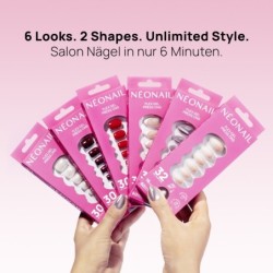 Flex Gel Press Ons 30 pc – Merlot Short Square | NEONAIL Flex Gel Press Ons 30 pc – Merlot Short Square | NEONAIL