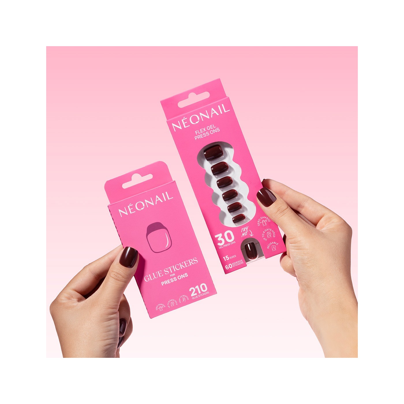Flex Gel Press Ons - Glue Stickers | NEONAIL Flex Gel Press Ons - Glue Stickers | NEONAIL