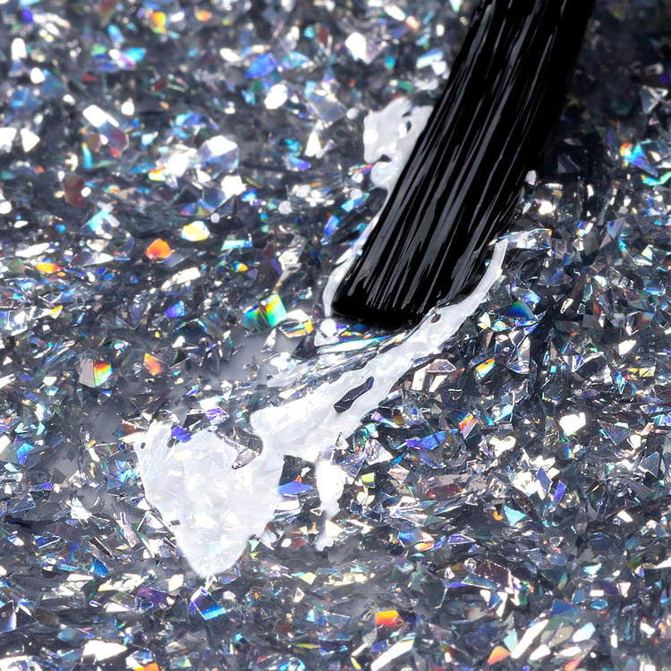 UV Nagellack 7,2 ml - Silver Confetti