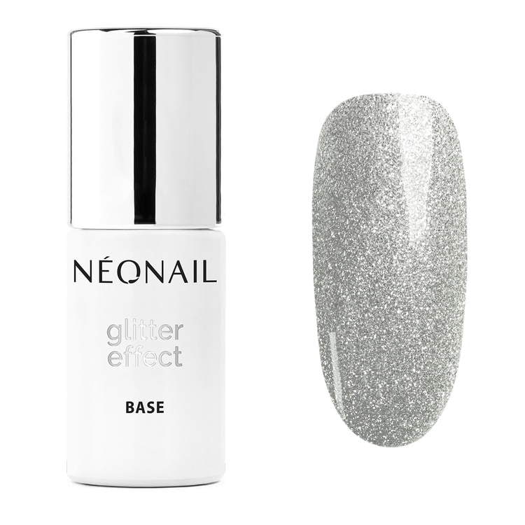 UV Nagellack 7,2 ml - Glitter Effect Base Silver Shine